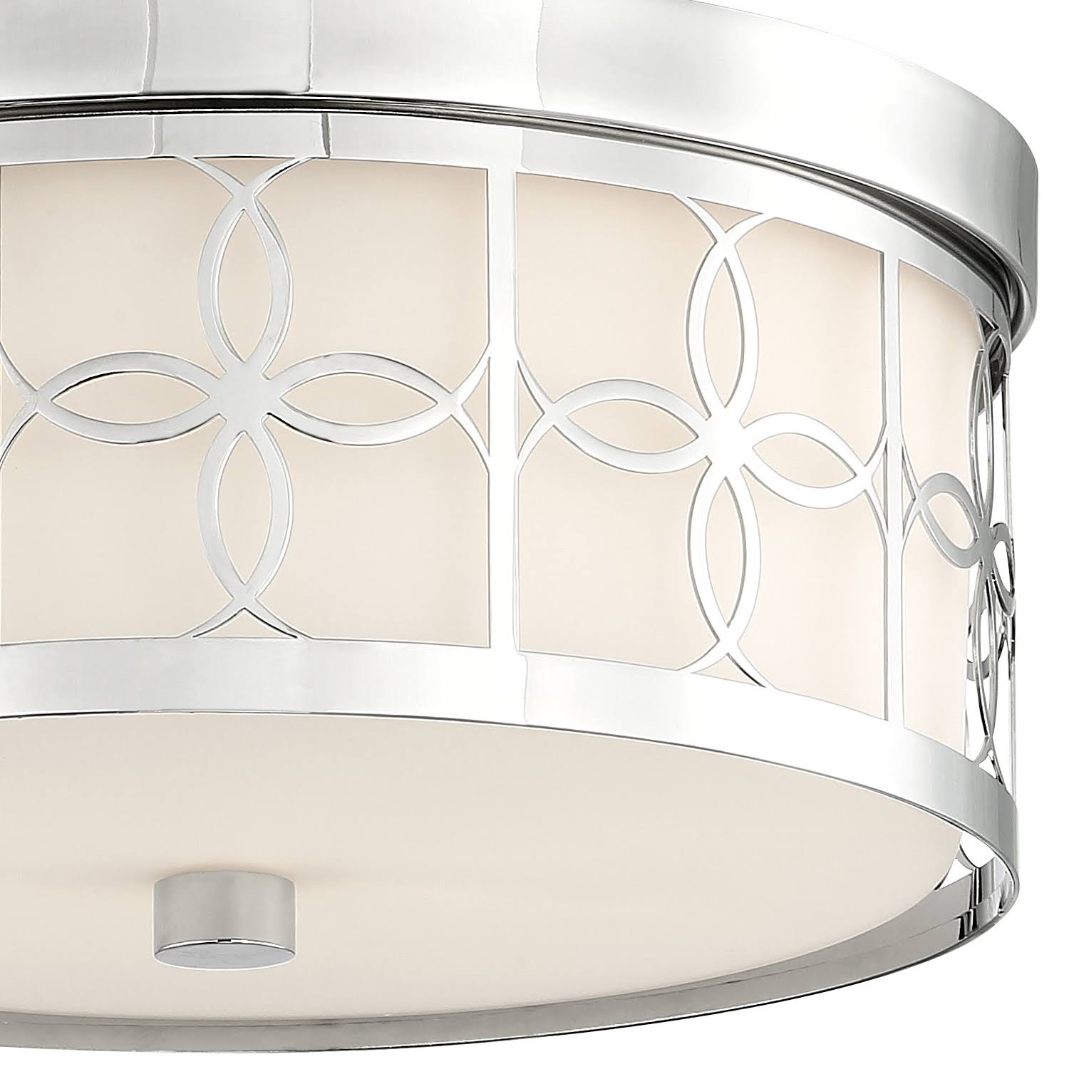 Polished Nickel 2 Light Ceiling Mount Q807993