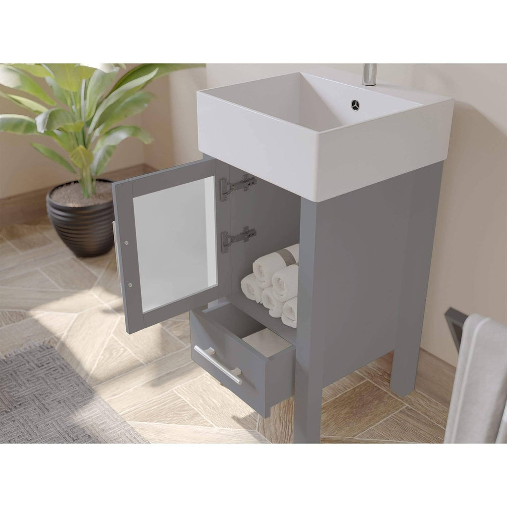 18x22 Vanity Set with Polished Chrome Plumbing L906736