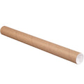 Kraft Mailing Tubes with Caps 2" x 24" 6/Case A283162
