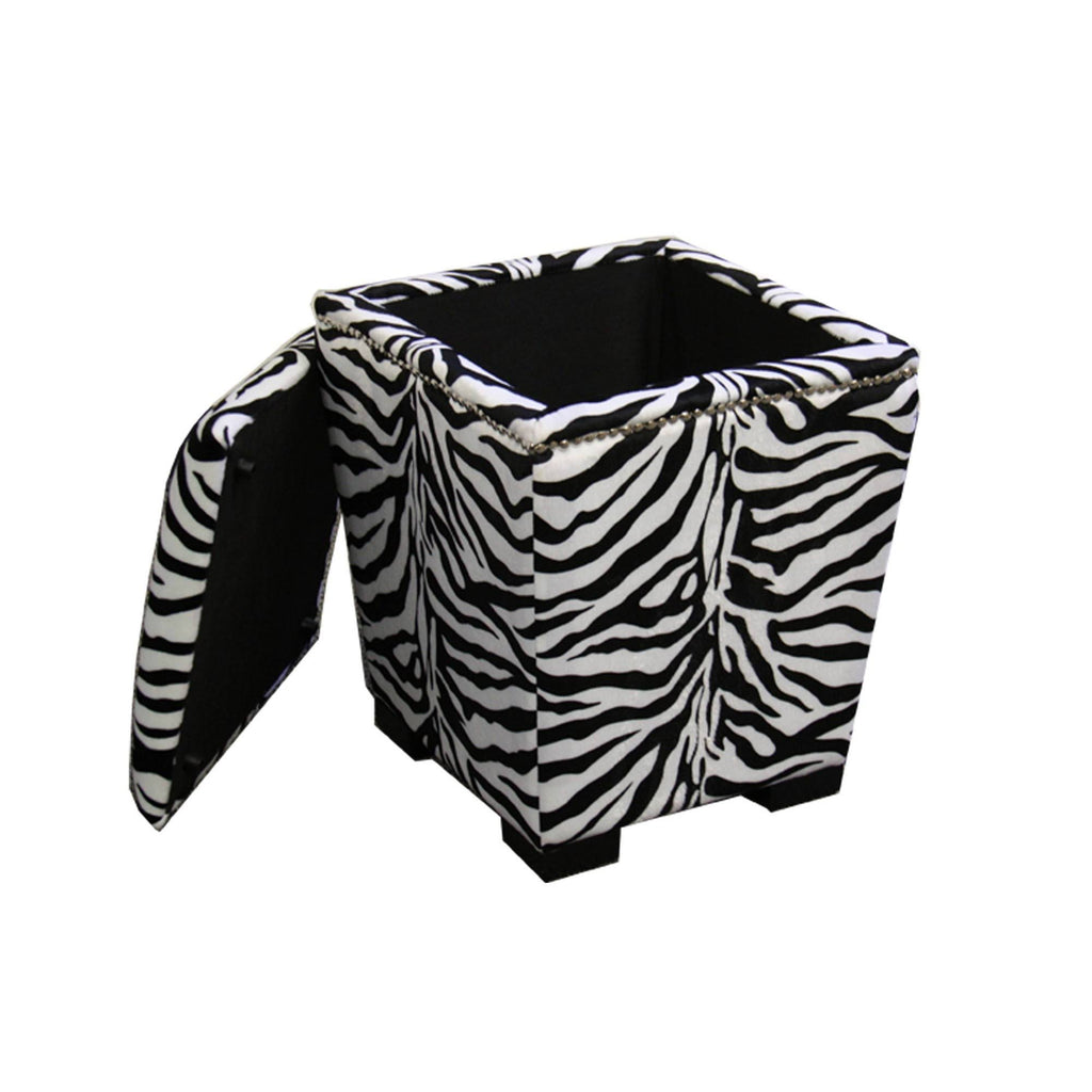 Zebra Storage Ottoman J296