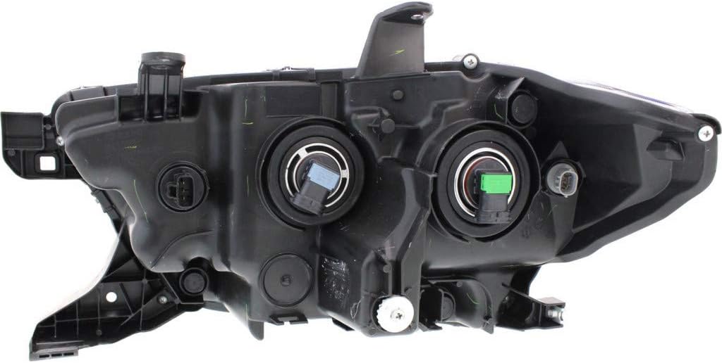 Headlight Assembly Halogen DRL Black Trim Driver Side I292354