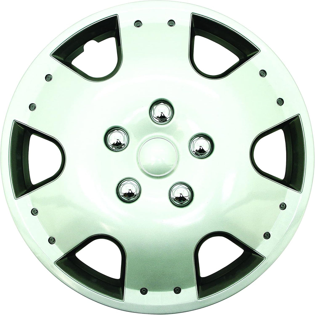 Silver 15" ABS Wheel Cover Pack of 4 R516587