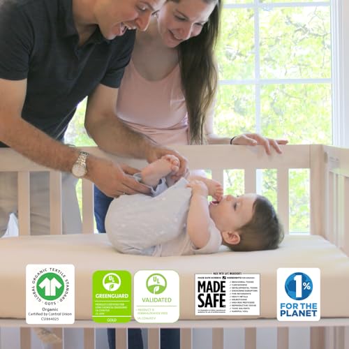 Organic Baby Crib Mattress - Waterproof Non-Toxic Mattress - 52" x 28” C197