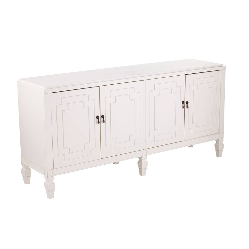 Antique White Low-Profile Accent Cabinet I560337