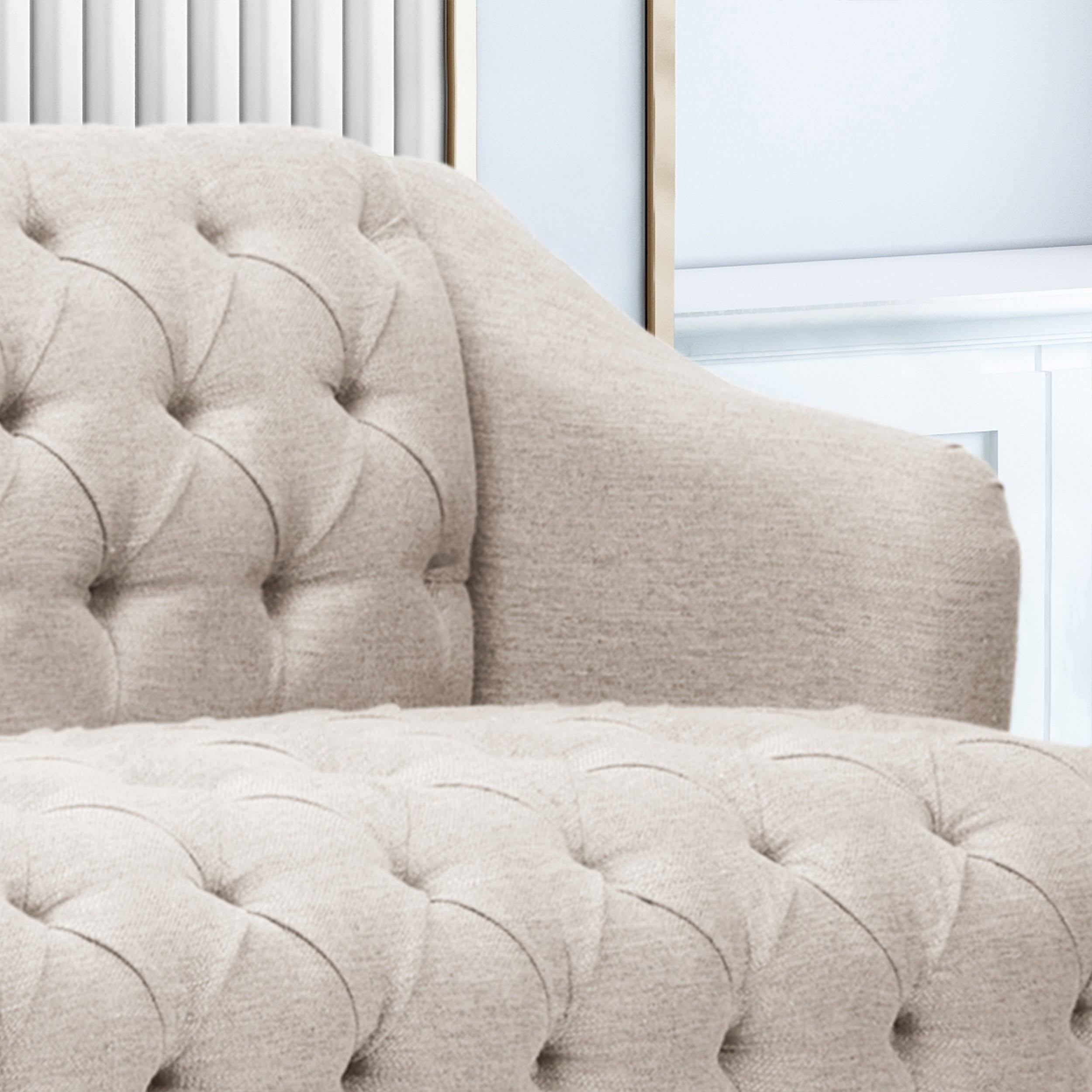 Light Blue Fabric 3 Seater Sofa D3530
