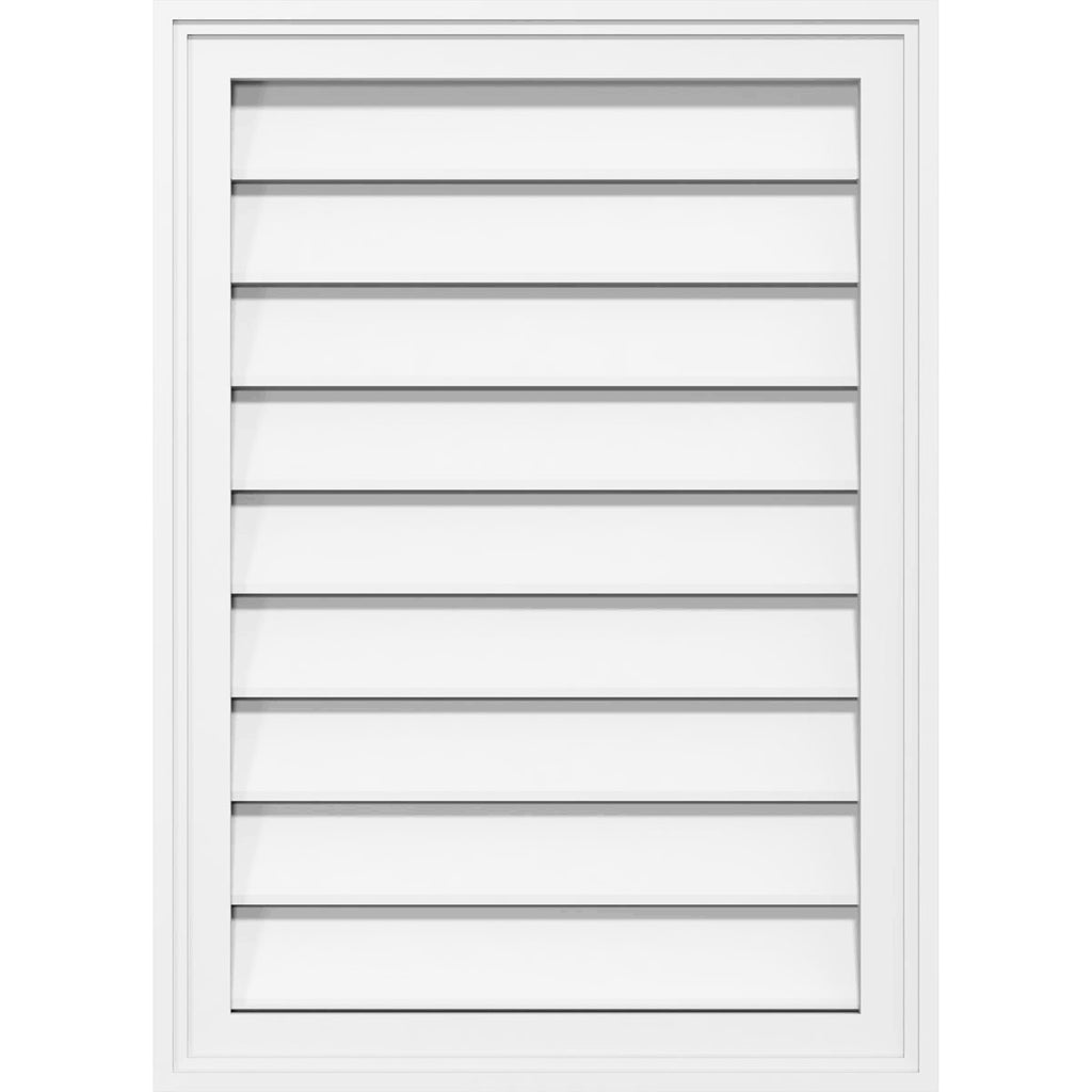 PVC Gable Vent with Brickmould E259010