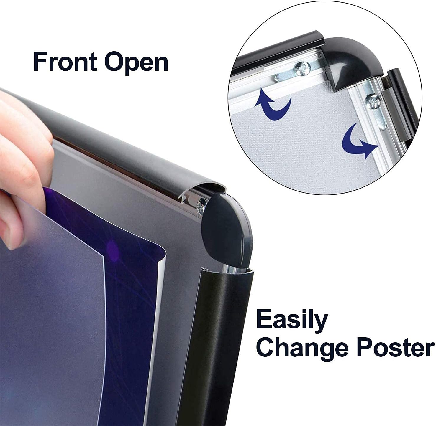 Black Pedestal Poster Stand, Pack of 2 D64185