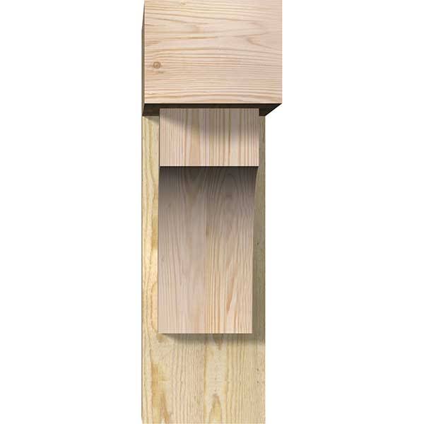 Rough Sawn Douglas Fir Bracket with Offset Brace N91310