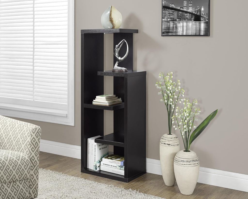Dark Taupe Reclaimed-Look Bookcase X4435