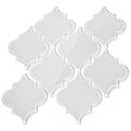 Glass Arabesque Tile Bright White B288210