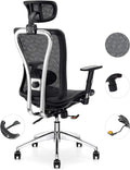 Black Ergonomic Mesh Office Chair with Adjustable Lumbar Support H4537