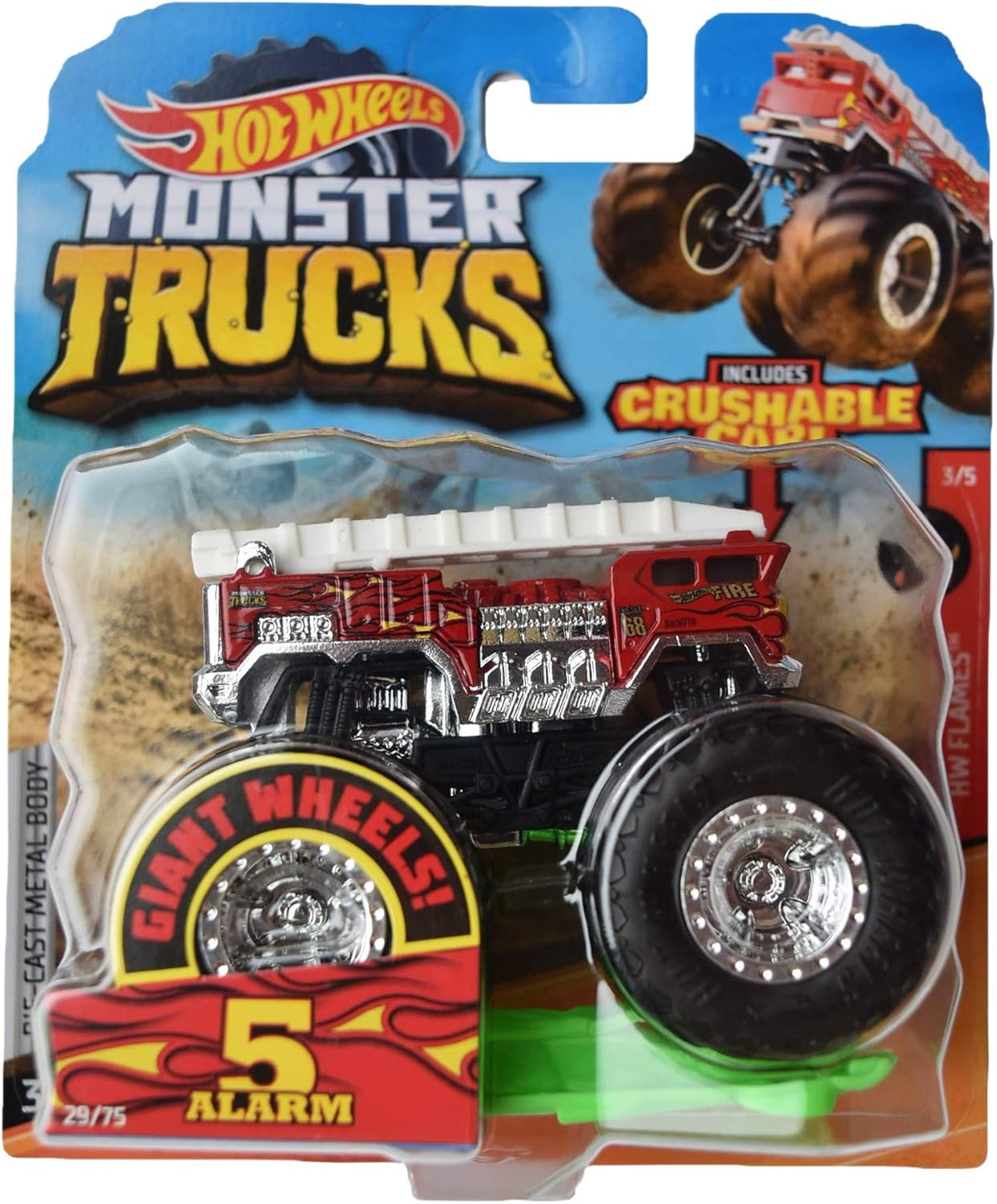 1:64 Scale Red Monster Truck V343615