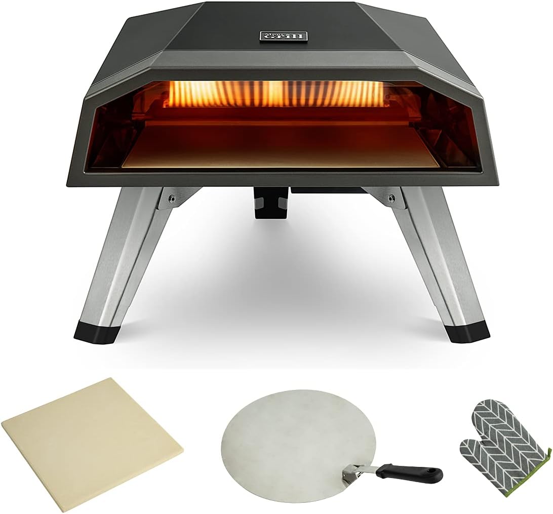 Lightweight Outdoor Propane Pizza Oven with Pizza Stone D292