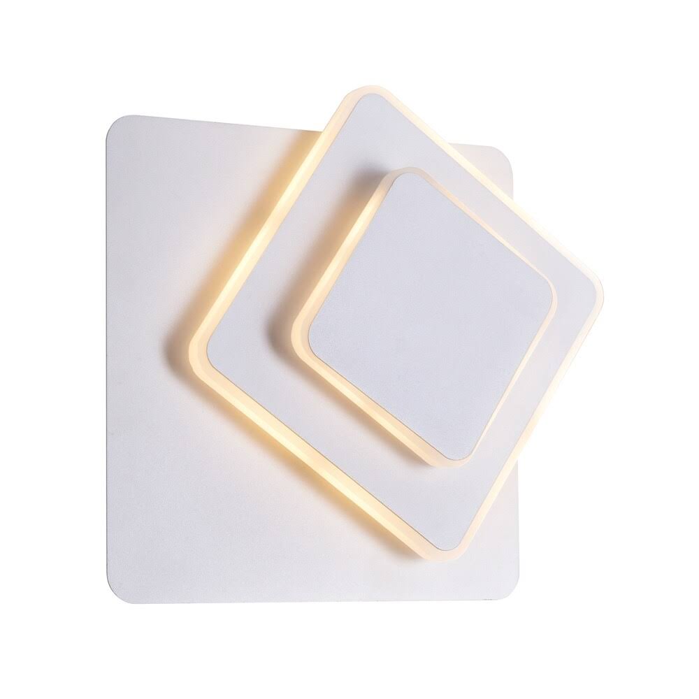 Matte White LED Sconce Y692