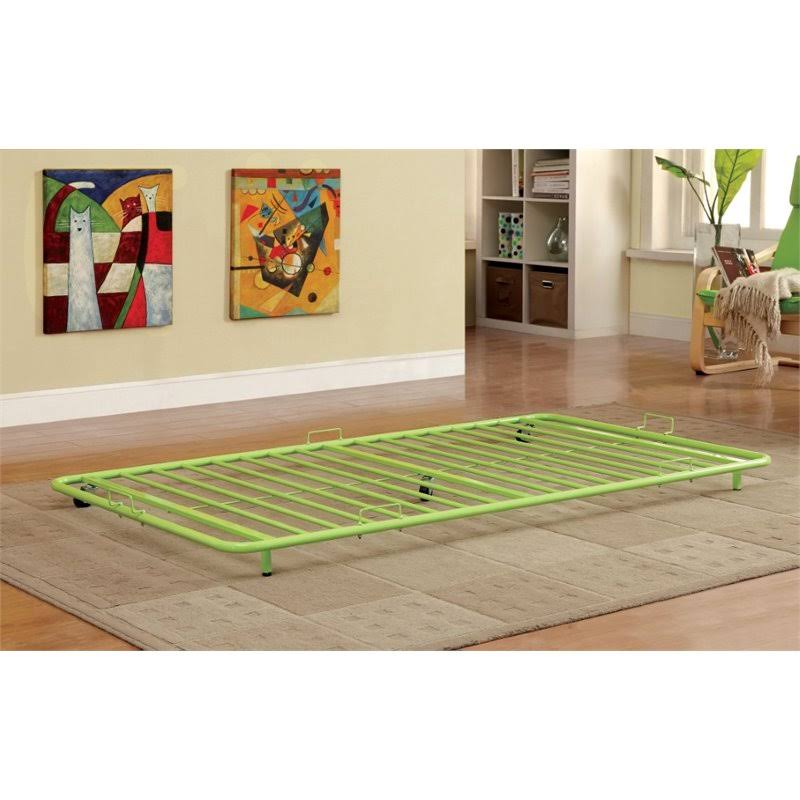 Green Twin Metal Trundle Frame V2231
