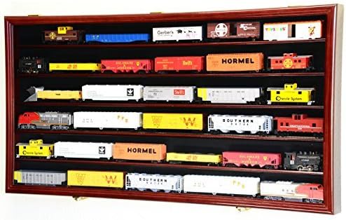 Cherry Display Case Cabinet Wall Rack E4787