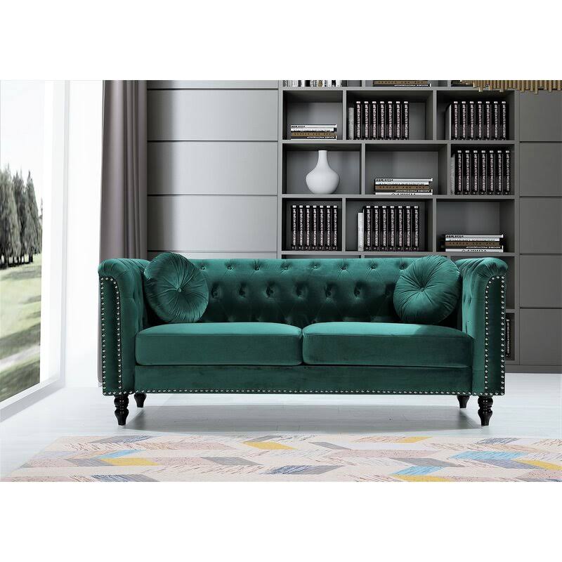 Green Rolled Arms Sofa H657386