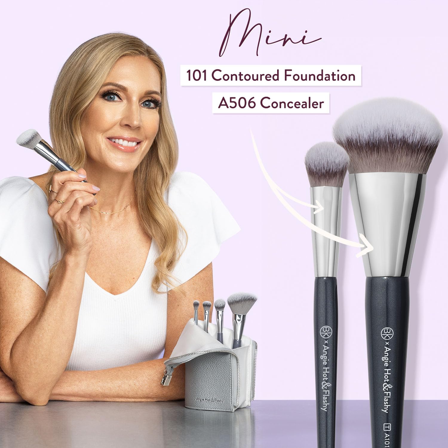 Travel Brush Set with Pouch J734