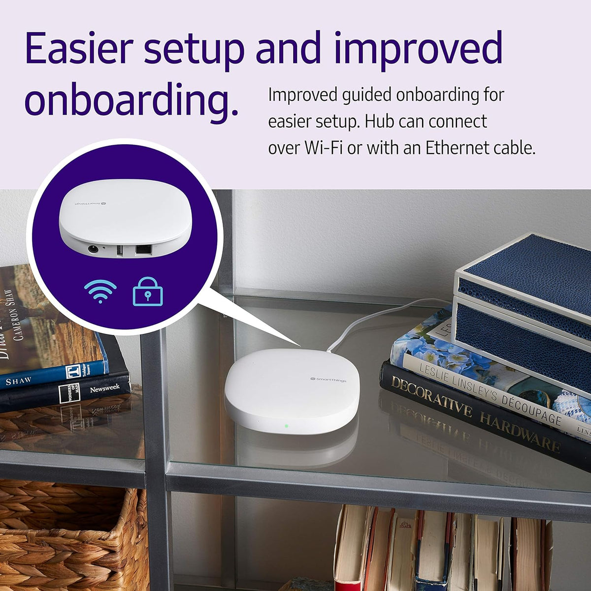 White SmartThings Hub H887473