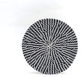 Flat Boho Wall Basket Decor, Rustic Woven Seagrass Baskets, Pack of 2, 9.8in Z160