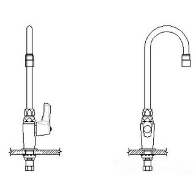 Chrome Pantry Faucet Y9615