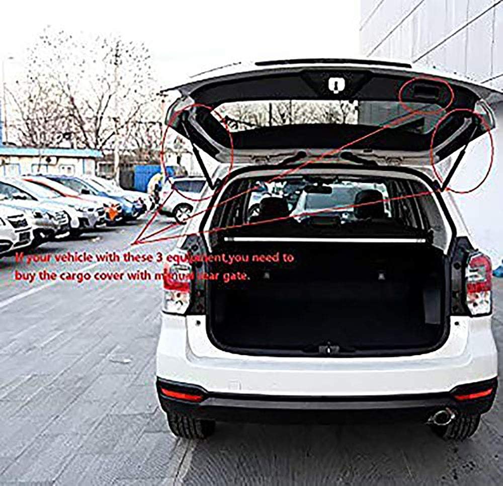 Retractable Cargo Cover for Subaru Forester Black Y984