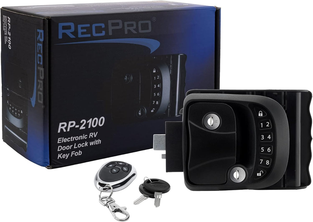 RV Keyless Entry Door Lock with Deadbolt and Integrated Keypad U72083