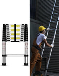 Telescoping Ladder, 12.5 FT Aluminum, 330 lbs Load Capacity A49967