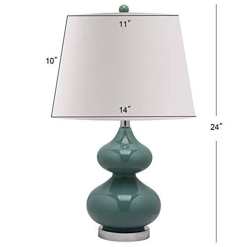 Marine Blue Double Gourd Glass Bedroom Lamp N6632