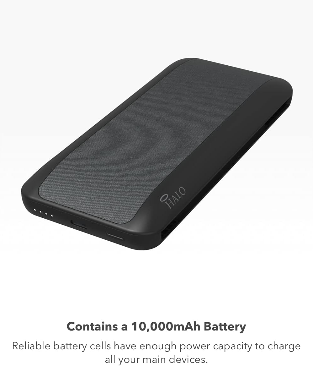 Blush Pack of 2 10,000mAh Battery with AC Wall Plug & Charging Cables Q310072
