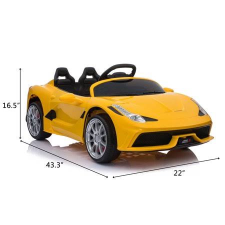 Yellow Remote Control Kids Ride on Sports Car T77806