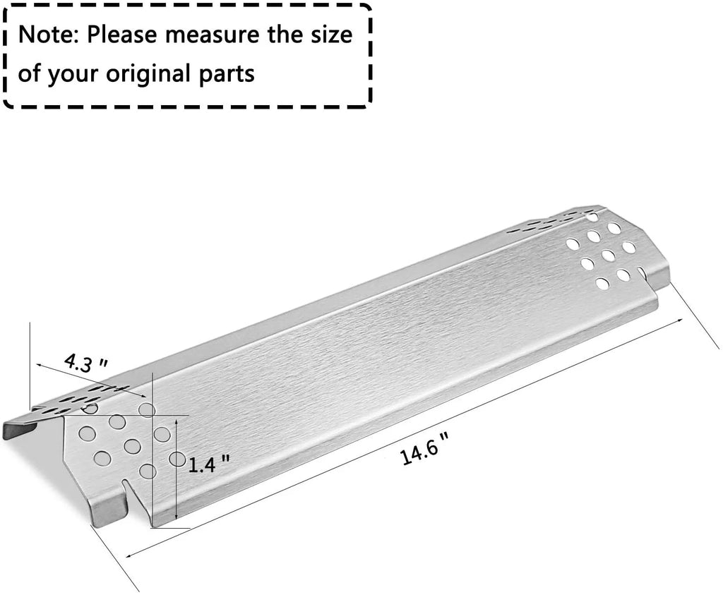 6-Pack Flame Tamers & Grill Burners Replacement for 6 Burner Gas Grills J6995