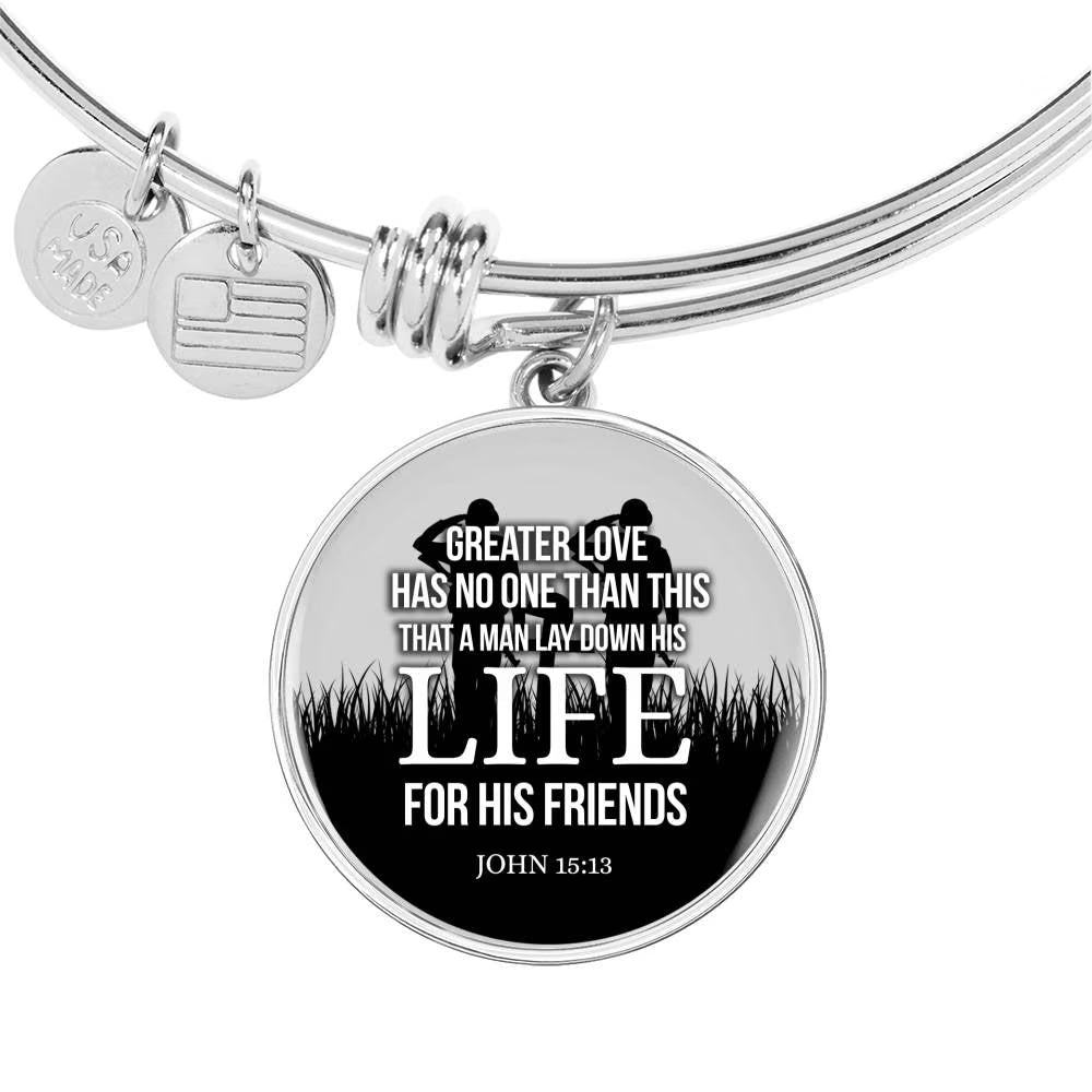 Stainless Steel or 18k Gold Circle Bangle Bracelet I2732