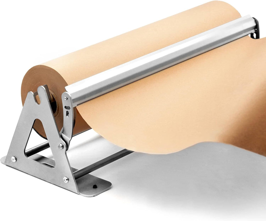 18 Inches Kraft Paper Roll Dispenser and Cutter, Pack of 2 C28008