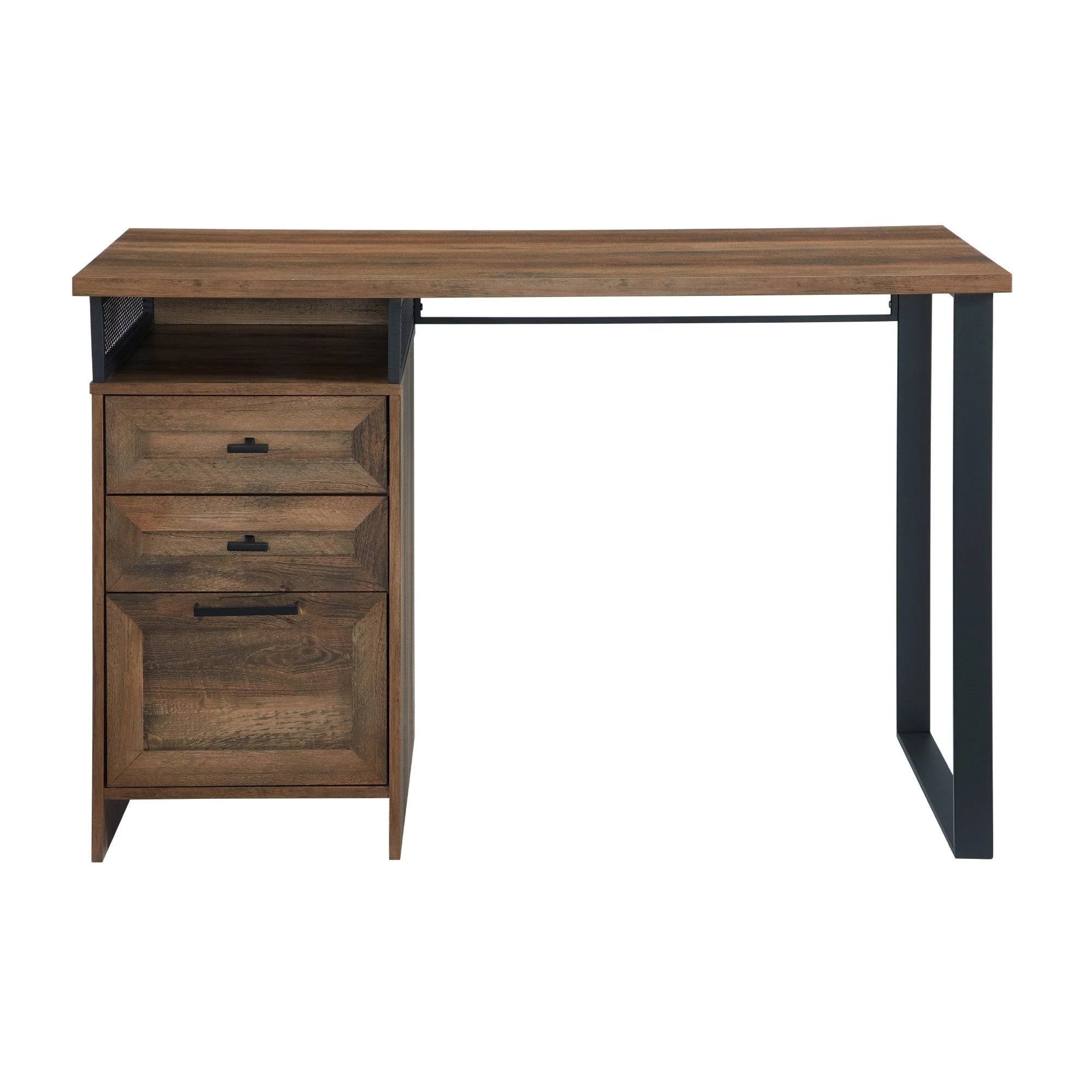 Reclaimed Barnwood 3-Drawer Writing Desk J882470