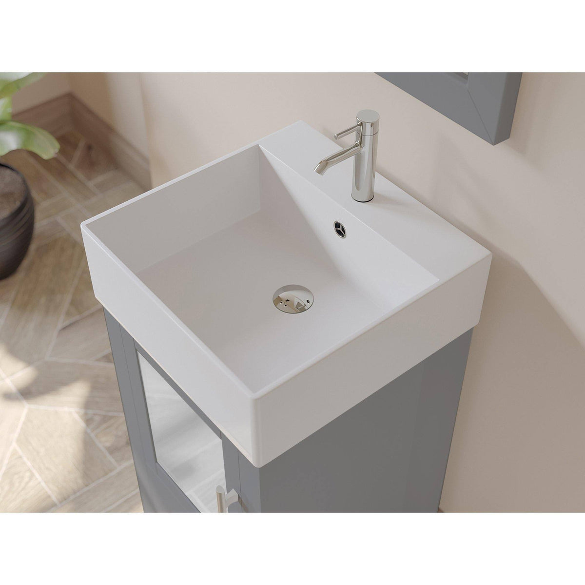 18x22 Vanity Set with Polished Chrome Plumbing L906736