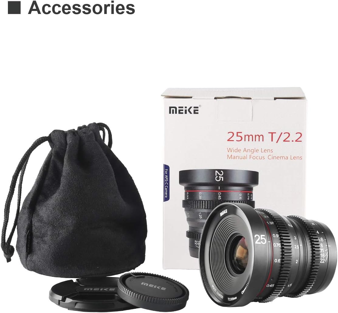 25mm T2.2 Manual Focus 4K Mini Cine Lens for Micro Four Thirds Mount Z4279