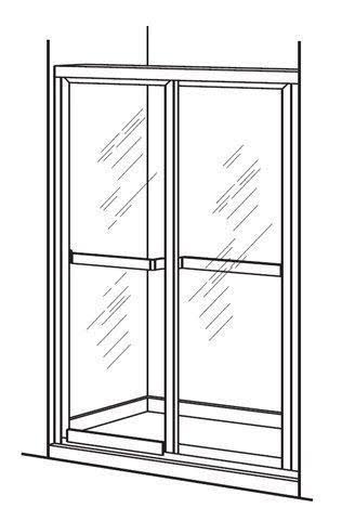 Brushed Nickel Shower Door N124826