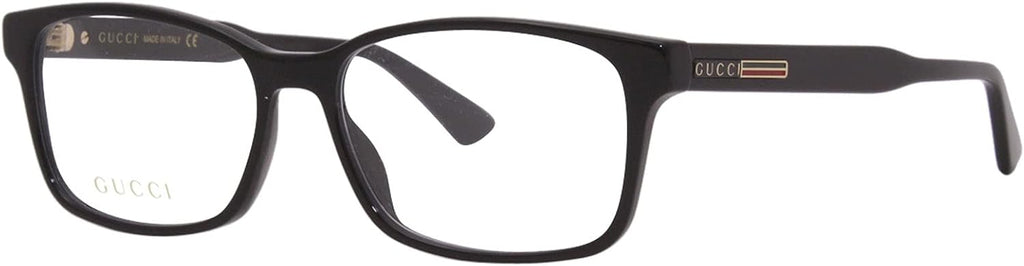 Black Plastic Rectangle Eyeglasses 55mm G534