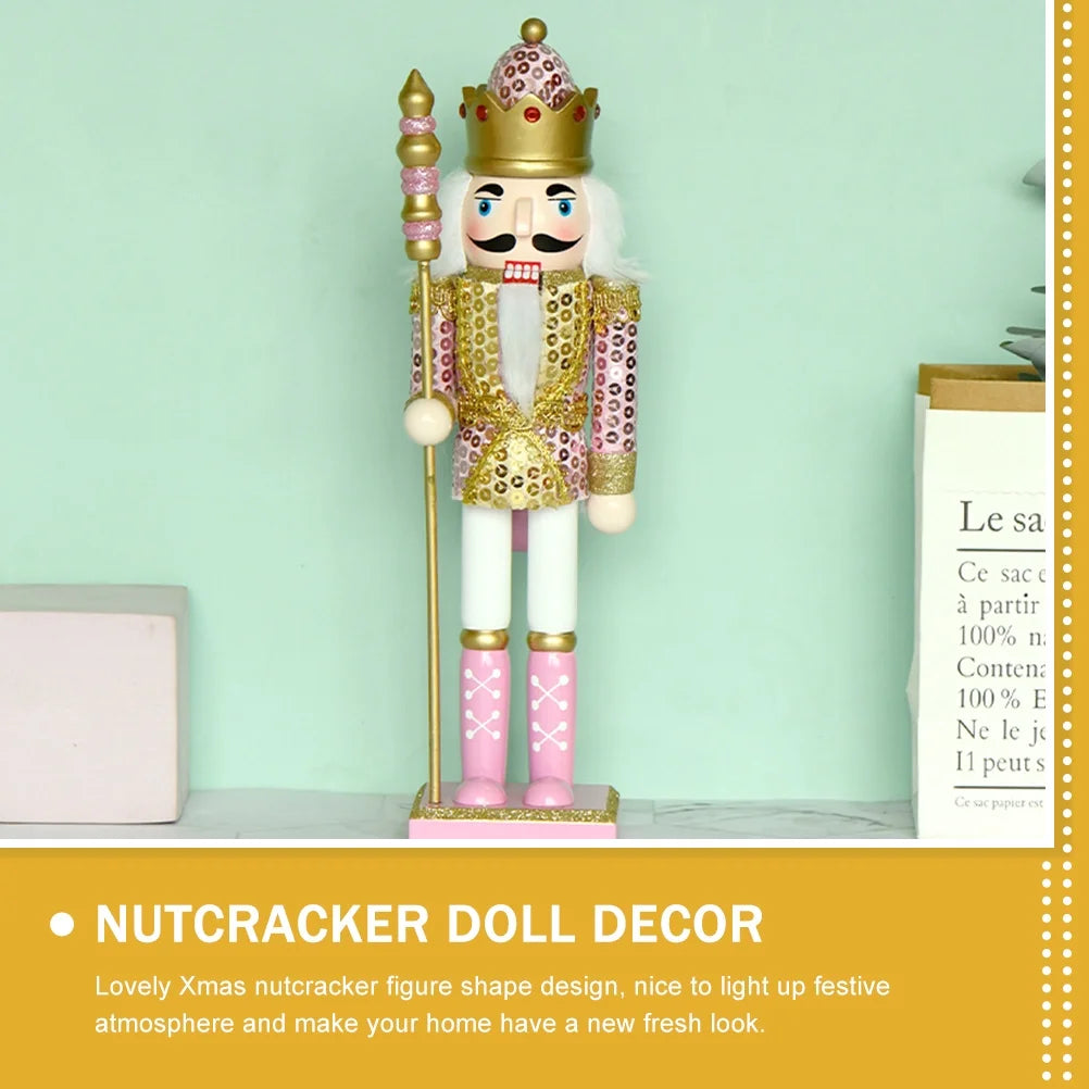 Small Wooden Nutcracker Doll Decor H11115