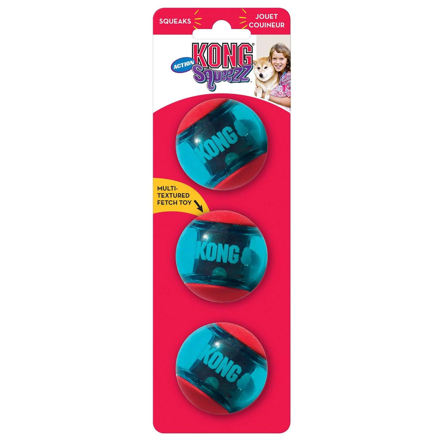 Squeezz Action Ball Dog Toy V956