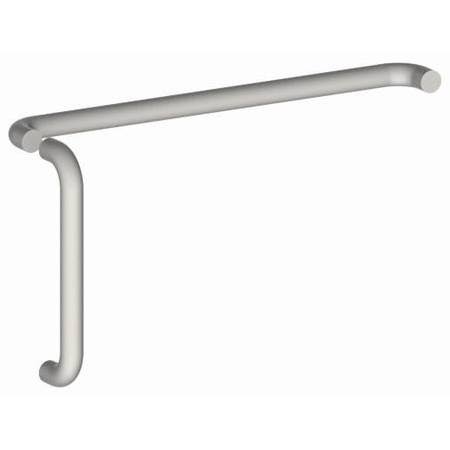 1-1/4x22 Round 12x22 Center to Center Door Pull and Push Set with Fasteners - Aluminum V989