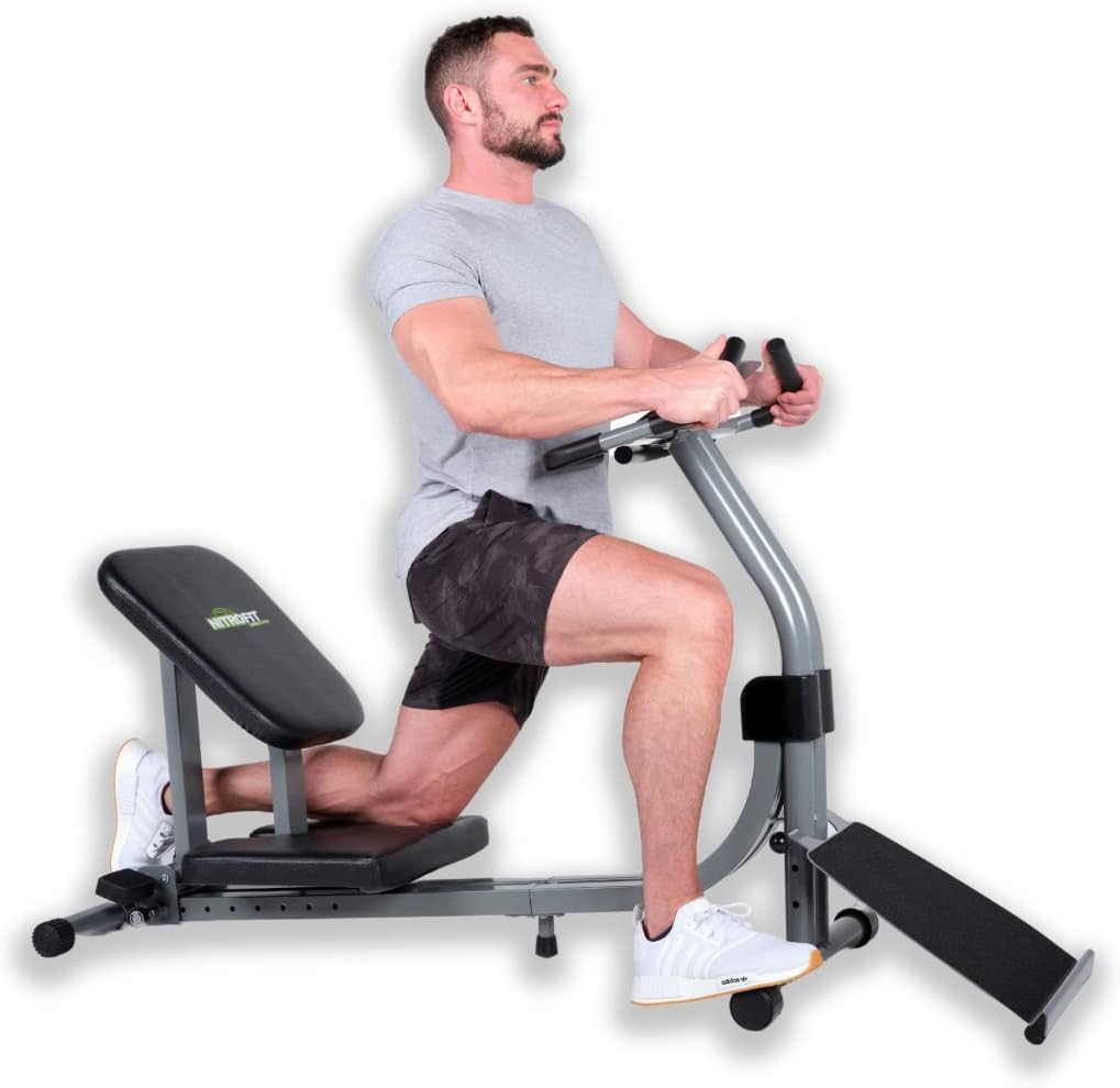 Full Body Stretching Machine with Adjustable Sliding Seat & Slant Board L172