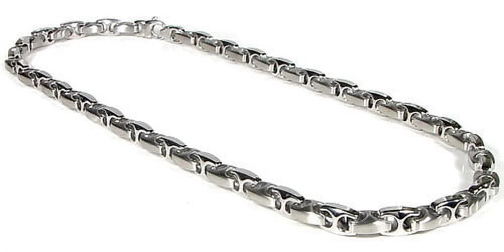 Titanium Stainless Steel Men's Two Tone Link Necklace Chain 20" A4556