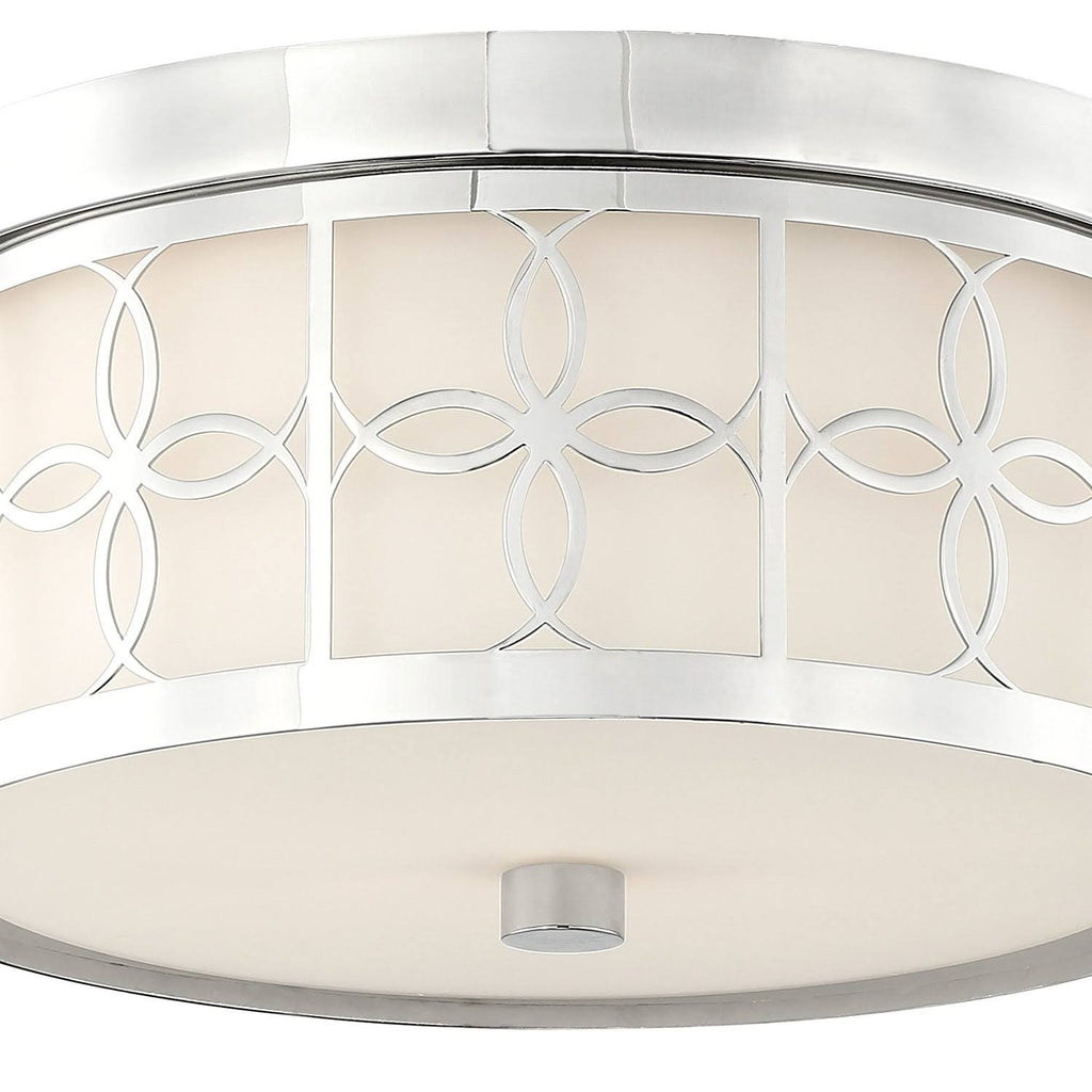Polished Nickel 2 Light Ceiling Mount Q807993