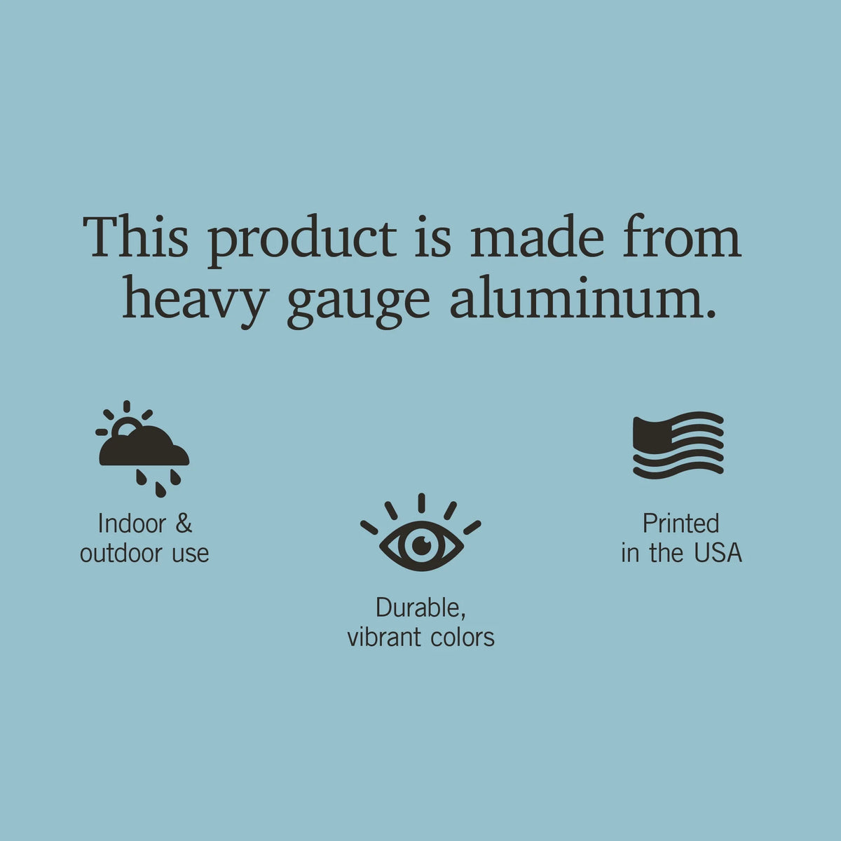 12x18 Aluminum Metal Sign Decor H67659