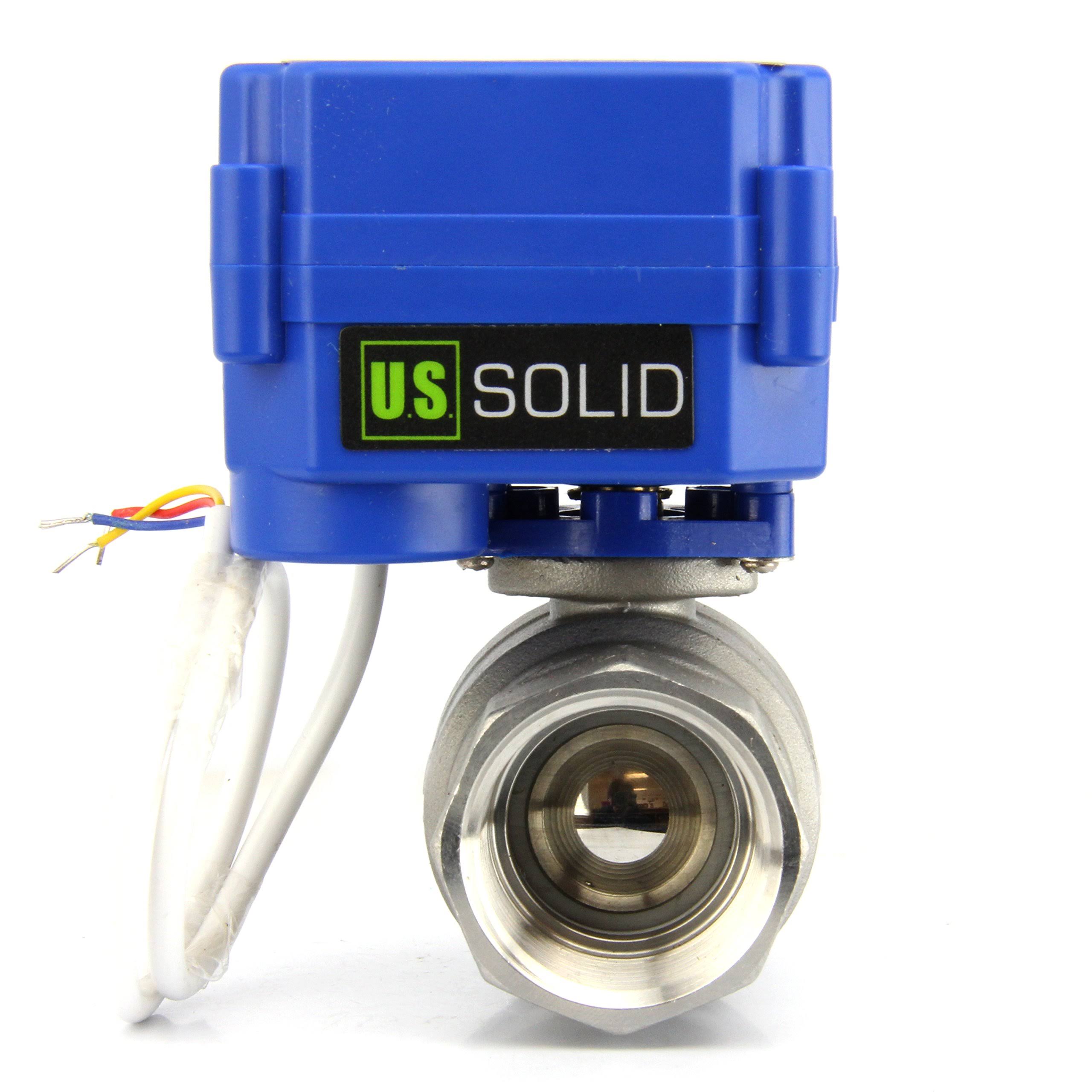 1x22 Stainless Steel Electrical Ball Valve with Full Port, 9-24V DC, 3 Wire Setup E12623