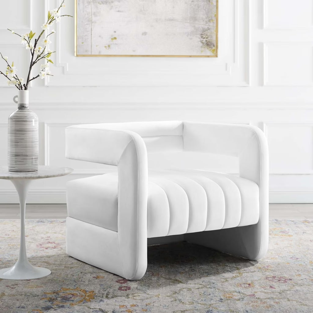 Tufted Performance Velvet Accent Armchair I75911