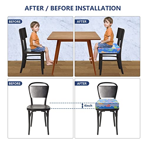 Blue 4inch Toddler Booster Seat D565