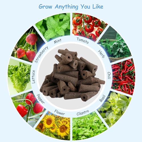 121pcs Seed Pod Kit with 30 Grow Sponges, 30 Grow Baskets, 30 Grow Domes, 1 Tweezers Q20515